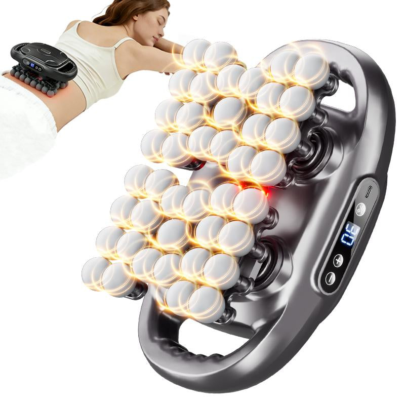 BENBO 42-Ball Massage Gun 30-Level Intensity Adjustment 9 Massage Modes Effectively Relieves Back, Shoulder, Leg, and Foot Pain Quiet Muscle Massager Features Red Light Therapy Adjustable Settings Ideal for Daily Use Perfect Christmas Gift Choice