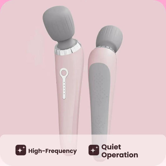 Portable USB Rechargeable Handheld Massager with High-Frequency Vibration Motor for Neck, Back, Leg, and Waist Muscle Relief