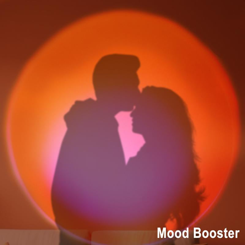 Fall Sunset Lamp Projector Light 180° Adjustable Sunset Mood Lamp, 4 Modes, Remote Control RGB Ambient Night Light for Bedroom, Gaming Room, Live Streaming Photography & Parties Home Wall Decor Party Live Streaming Christmas Gift