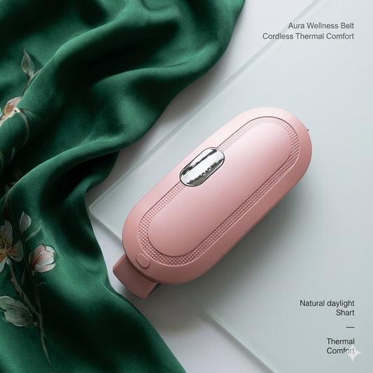 Portable Period Comfort Pad – 3 Heat Levels & 4 Vibration Modes